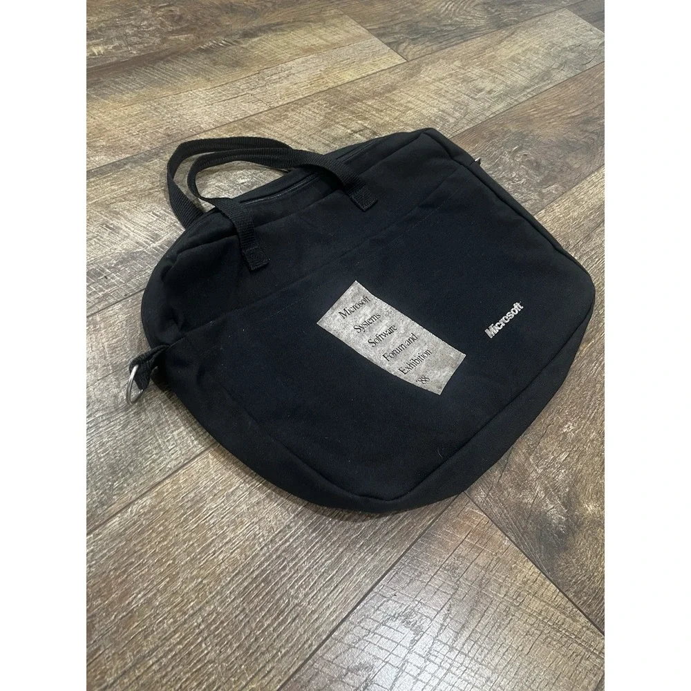 Vintage 1988‎ Microsoft Systems Software Forum & Exhibition Messenger Bag 80s